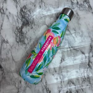 Lilly Pulitzer + Starbucks Swell floral print water bottle metal collectable